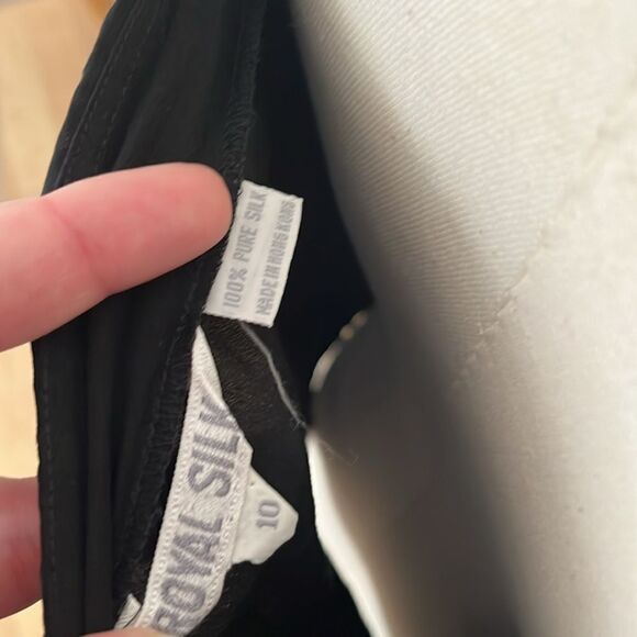 Vintage‎ Royal Silk Black Silk Tank - Picture 3 of 3